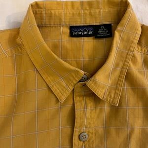 Yellow Patagonia Short Sleeve Button Up